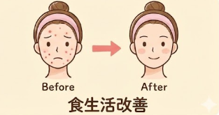 肌のビフォーアフター