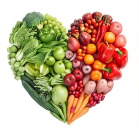 野菜で作られたハート