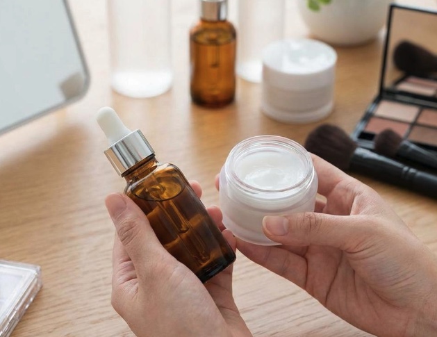 美容液とクリームで保湿とブルーライト対策