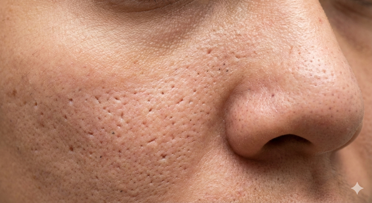 クレーター肌の3タイプの比較図