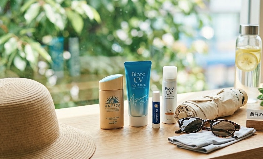 さまざまな日焼け止めグッズ